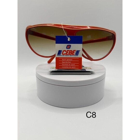 NWT Vintage Cebe Sport Sunglasses | Model 1936F | Red/Gold | Made in France - Picture 3 of 10